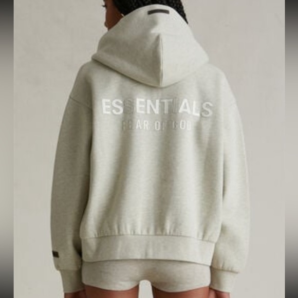Fear of God ESSENTIALS Heather Stone Hoodie FW25 S NWT - Picture 3 of 10